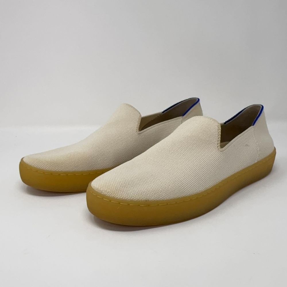 Rothy's The City Slip On Sneakers Womens Size 9.5 Comfort Flat Cream Minimalist
